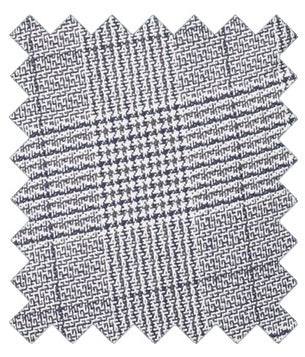 Anello Grey Prince Of Wales Check Suit Swatch