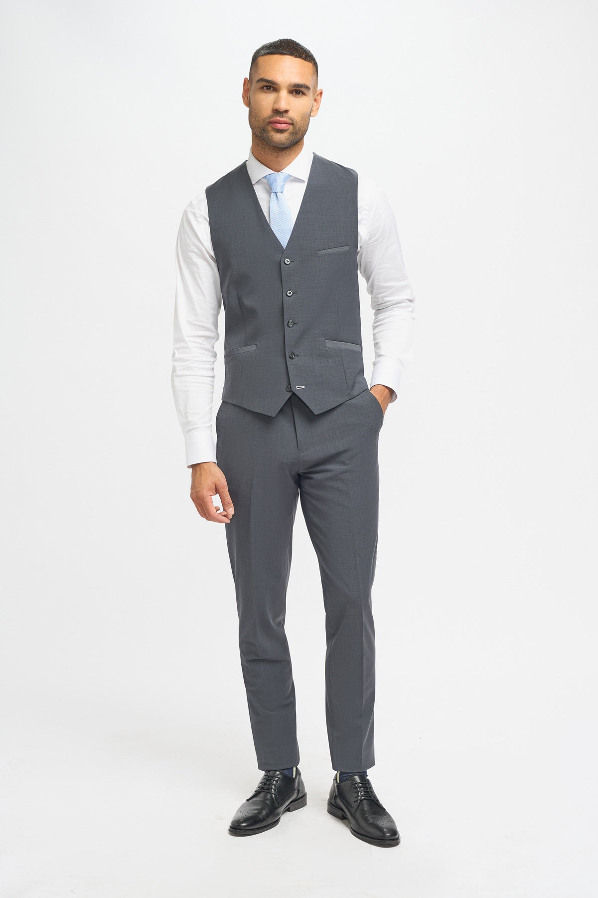 Bond Charcoal 3 Piece Suit