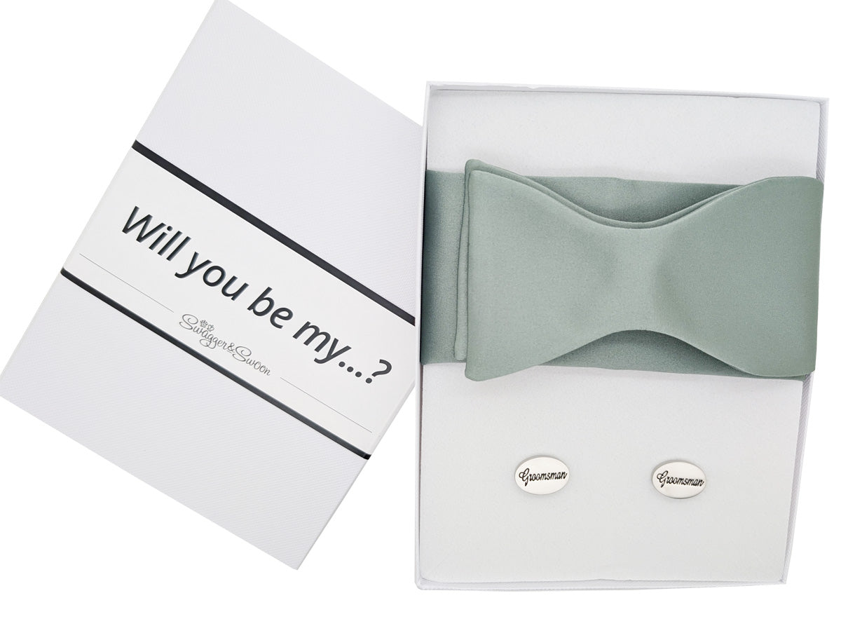 Sage Green Wedding Gift Box | Best Man Gift Sets | Groomsman Boxes | Proposal Boxes