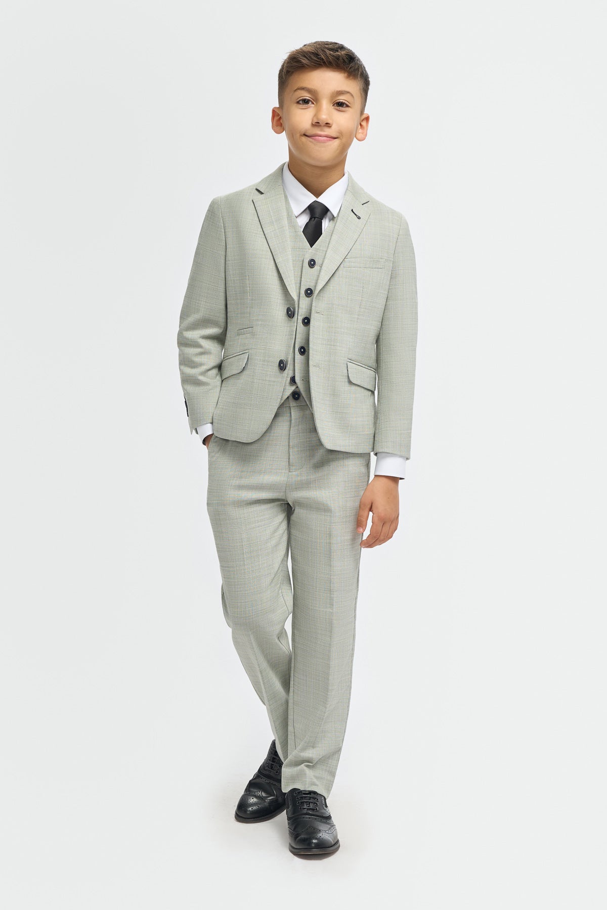 Camden Sage Boys 3 Piece Suit