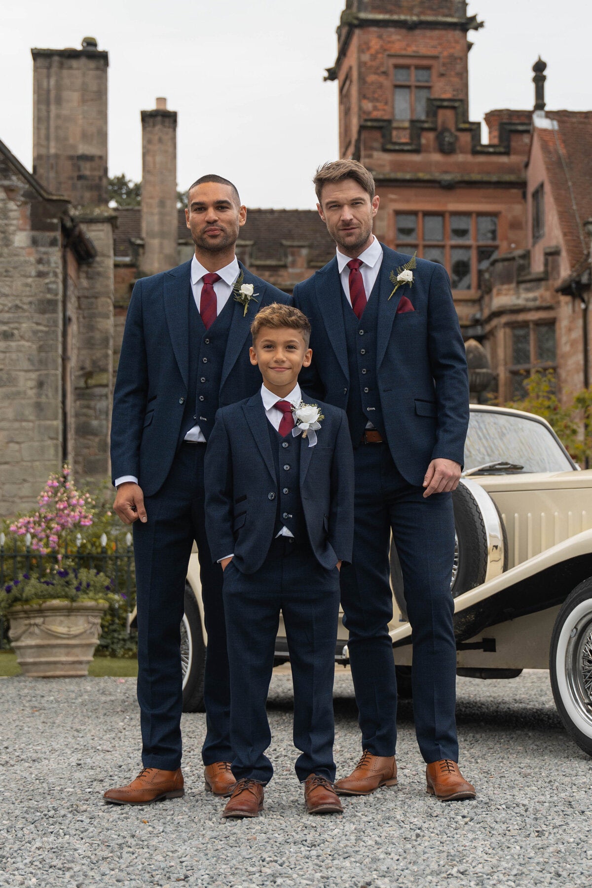 Caridi Navy 3 Piece Wedding Suit