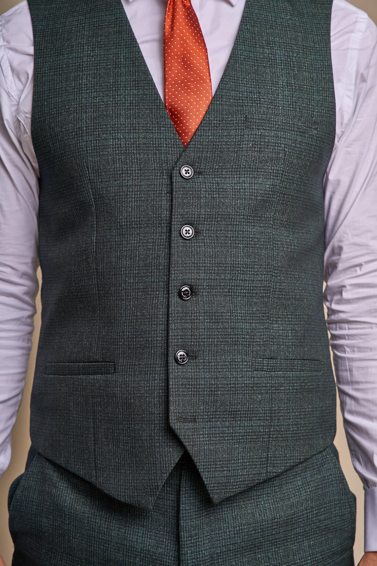 Caridi Olive Waistcoat