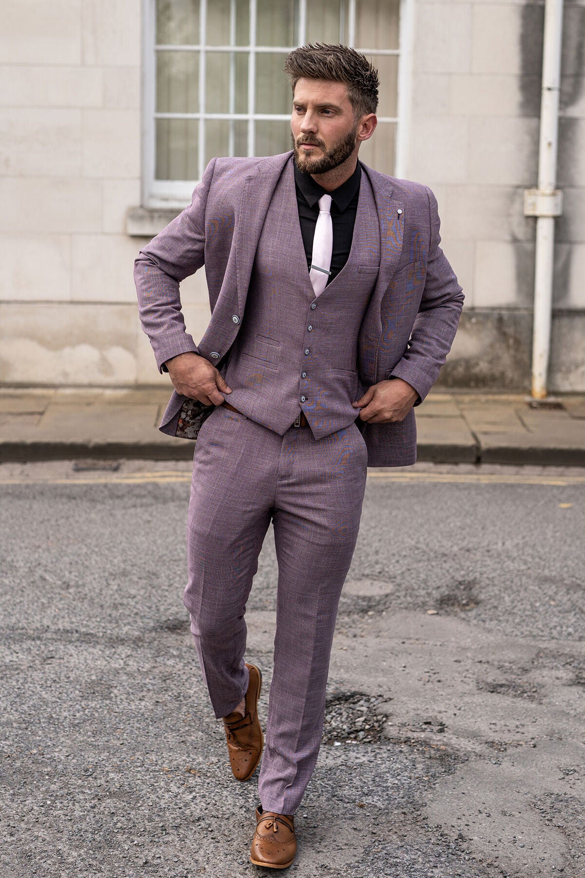 Formal Women's Pant Suit 2 Piece Slim Purple Blazer + Trousers Party Dress  Ouifit Suit for Lady - AliExpress