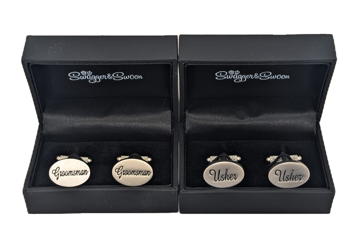 Boxed Wedding Cufflinks