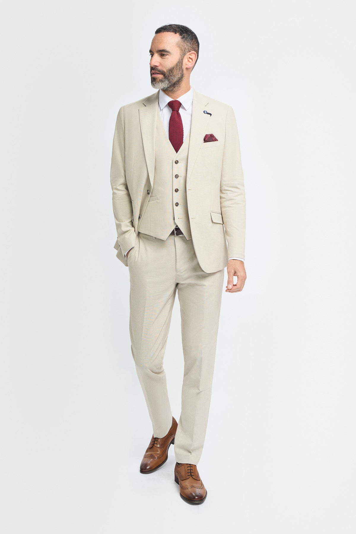 Hampton Beige Waistcoat