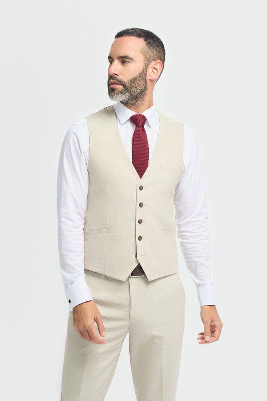 Hampton Beige Waistcoat