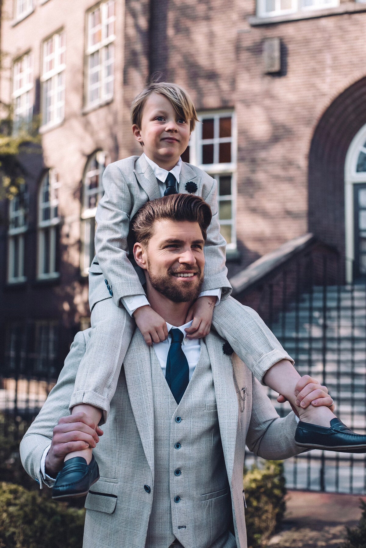 Father and clearance son matching waistcoats