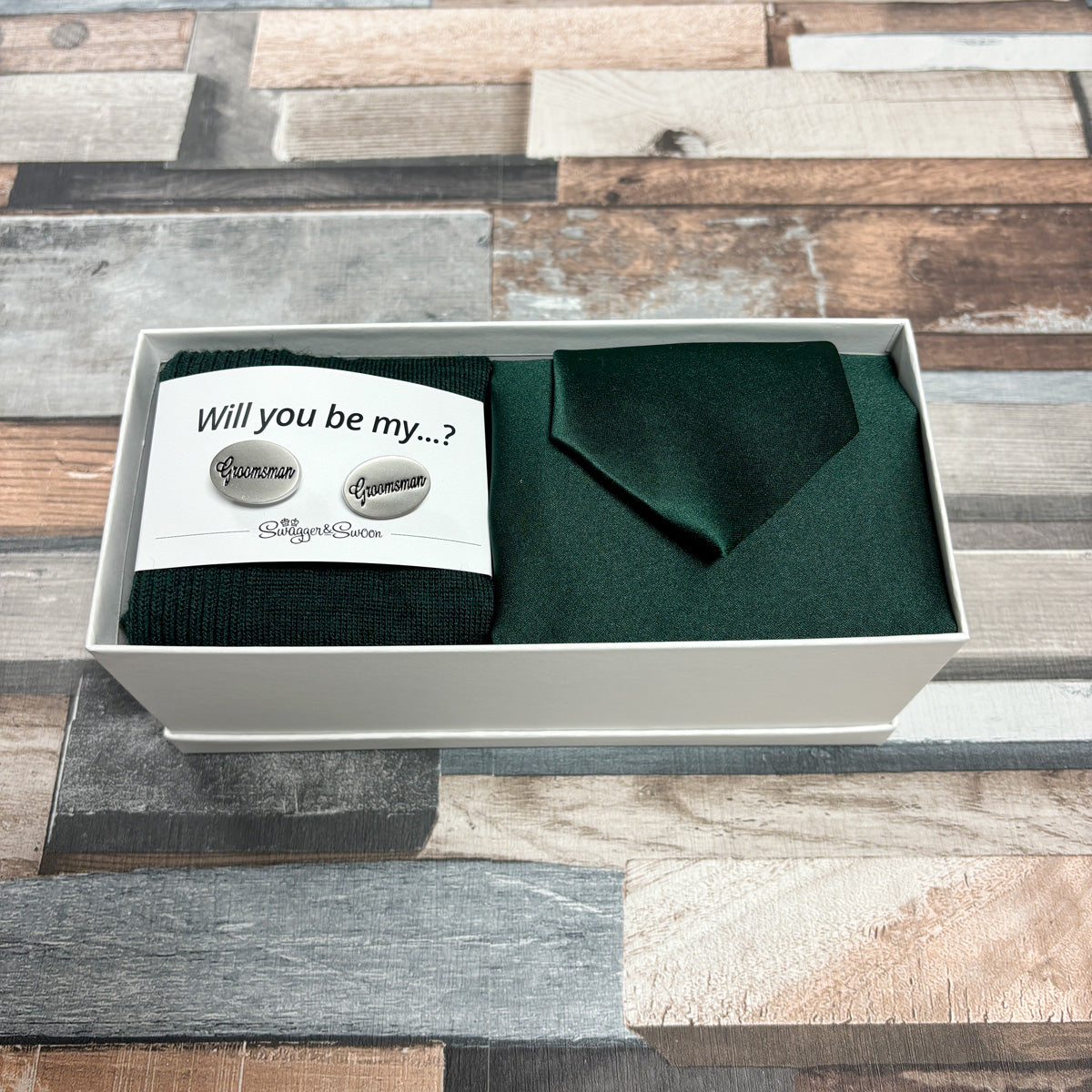 Wedding Proposal Tie Set and Sock Gift Box