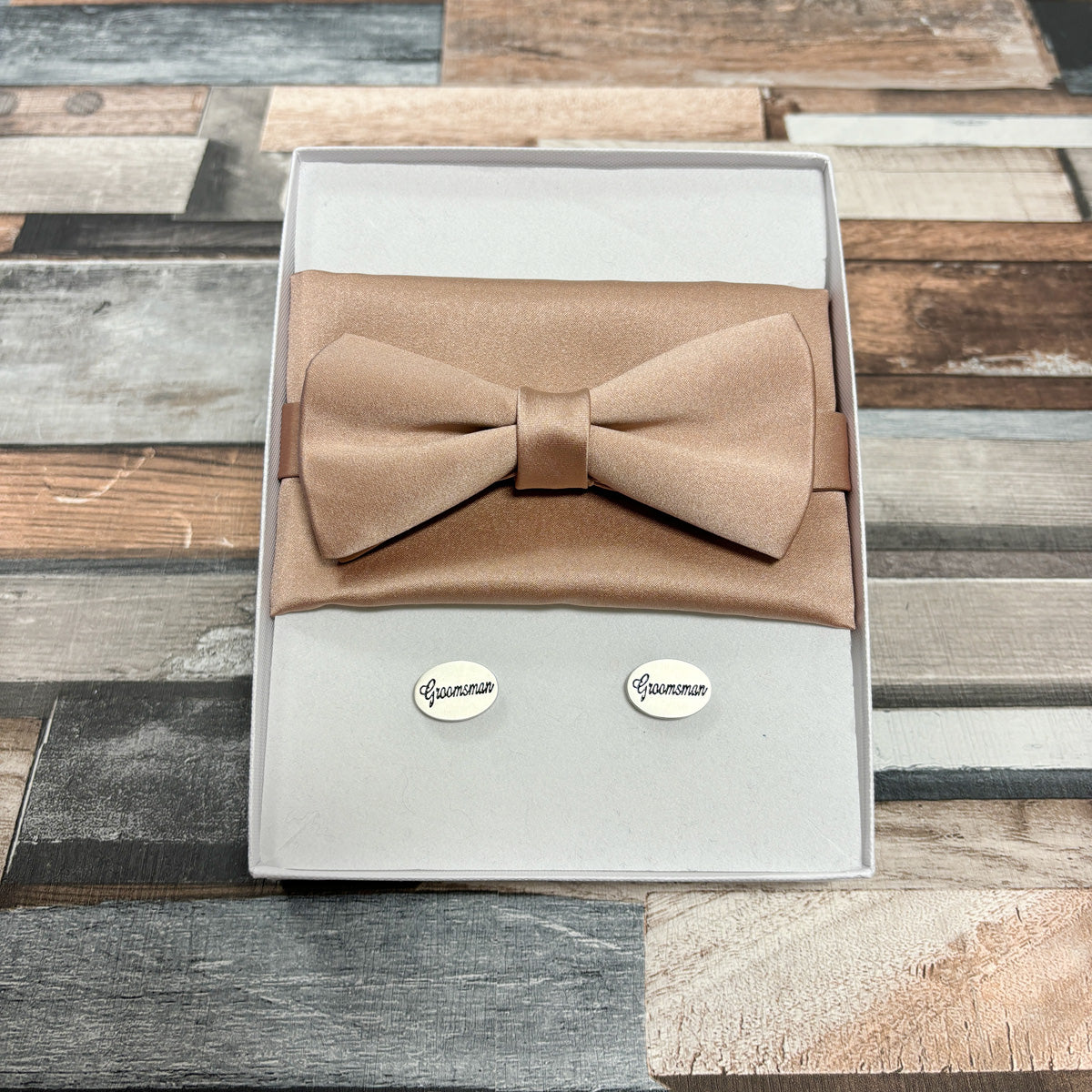 Taupe Groomsmen Proposal Box