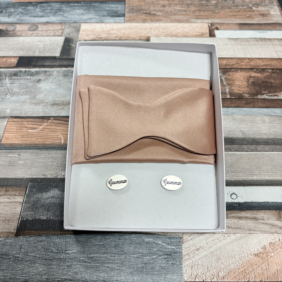 Taupe Groomsmen Proposal Box