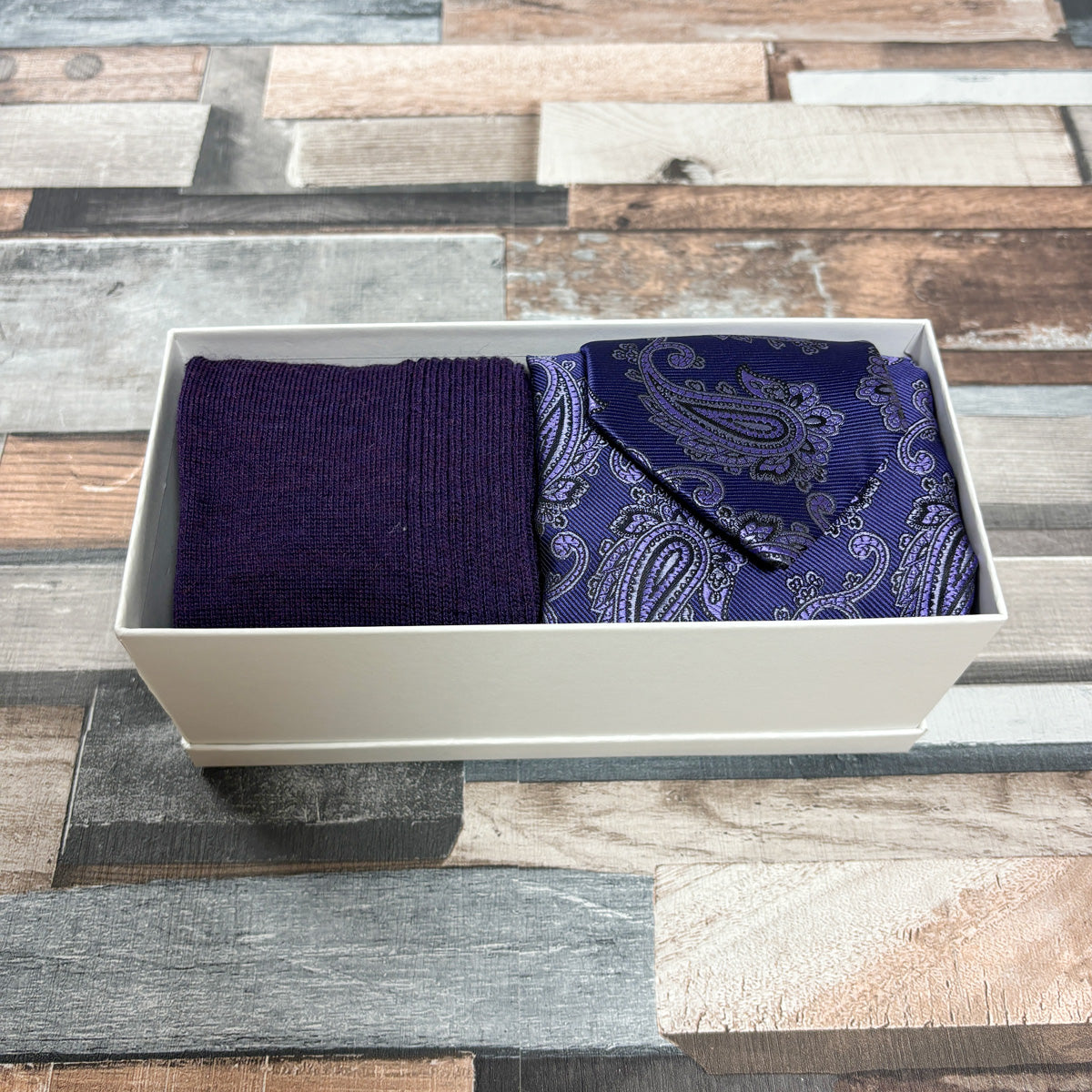 Purple Paisley Boxed Gift Set