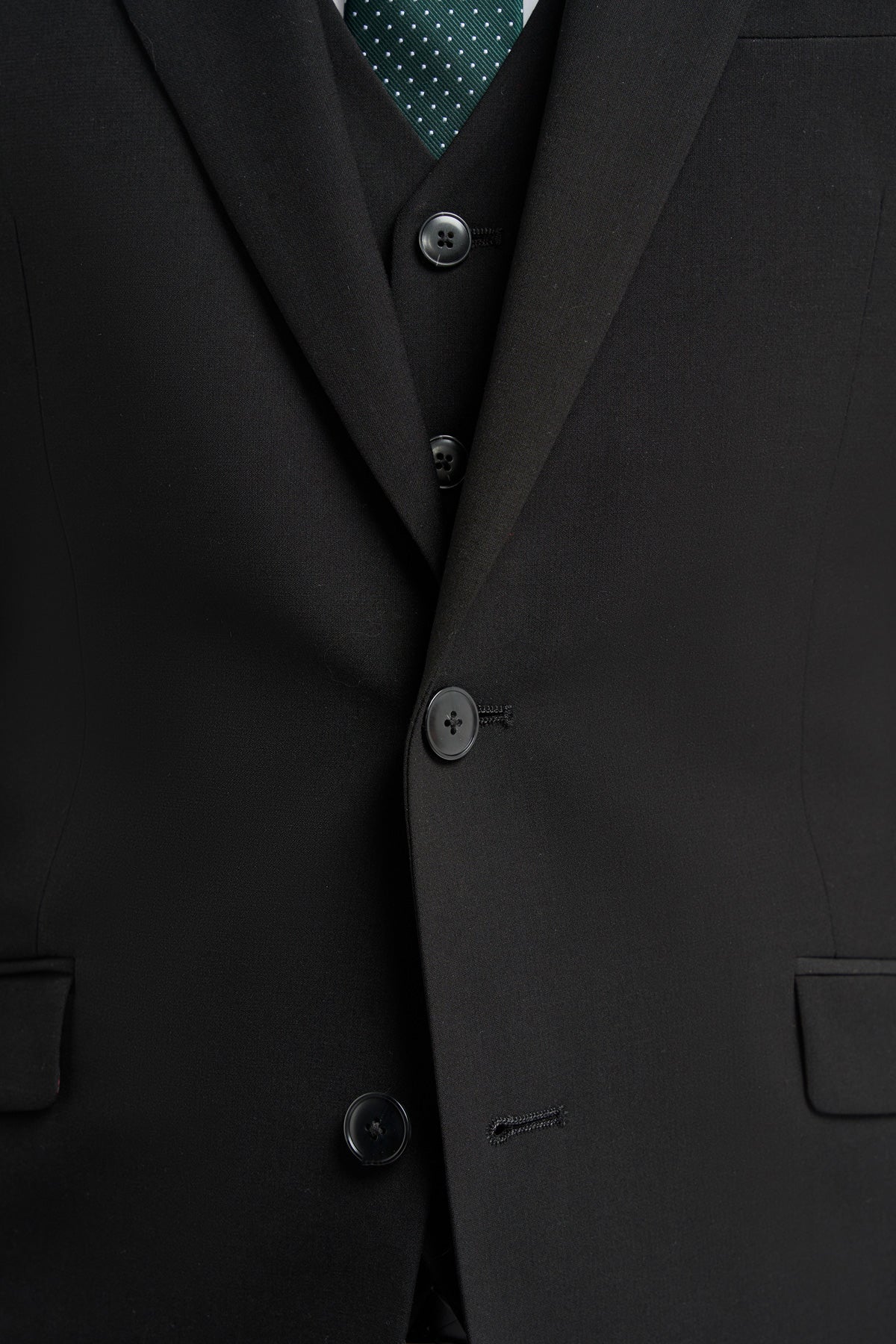 Malibu Black 3 Piece Suit