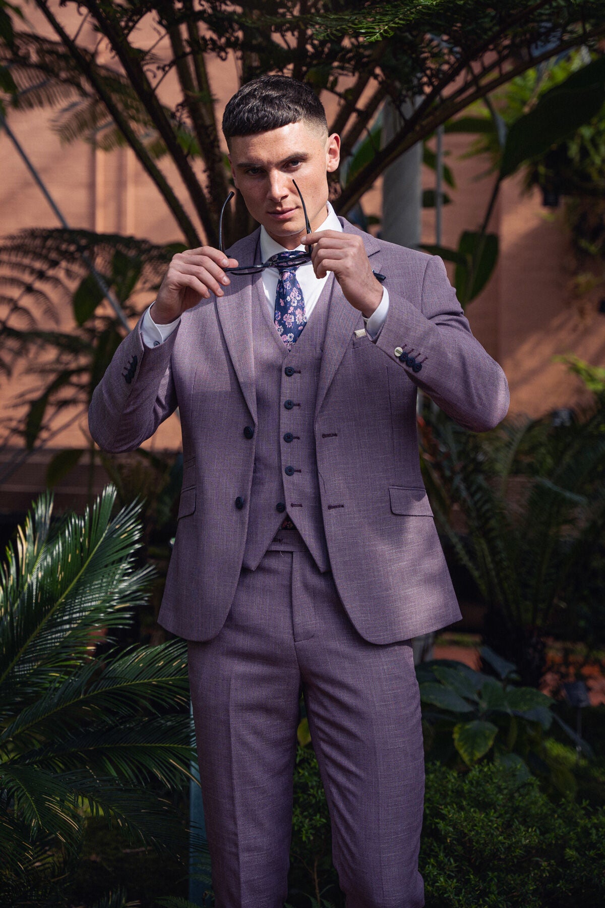 Mens 3 piece outlet wedding suit