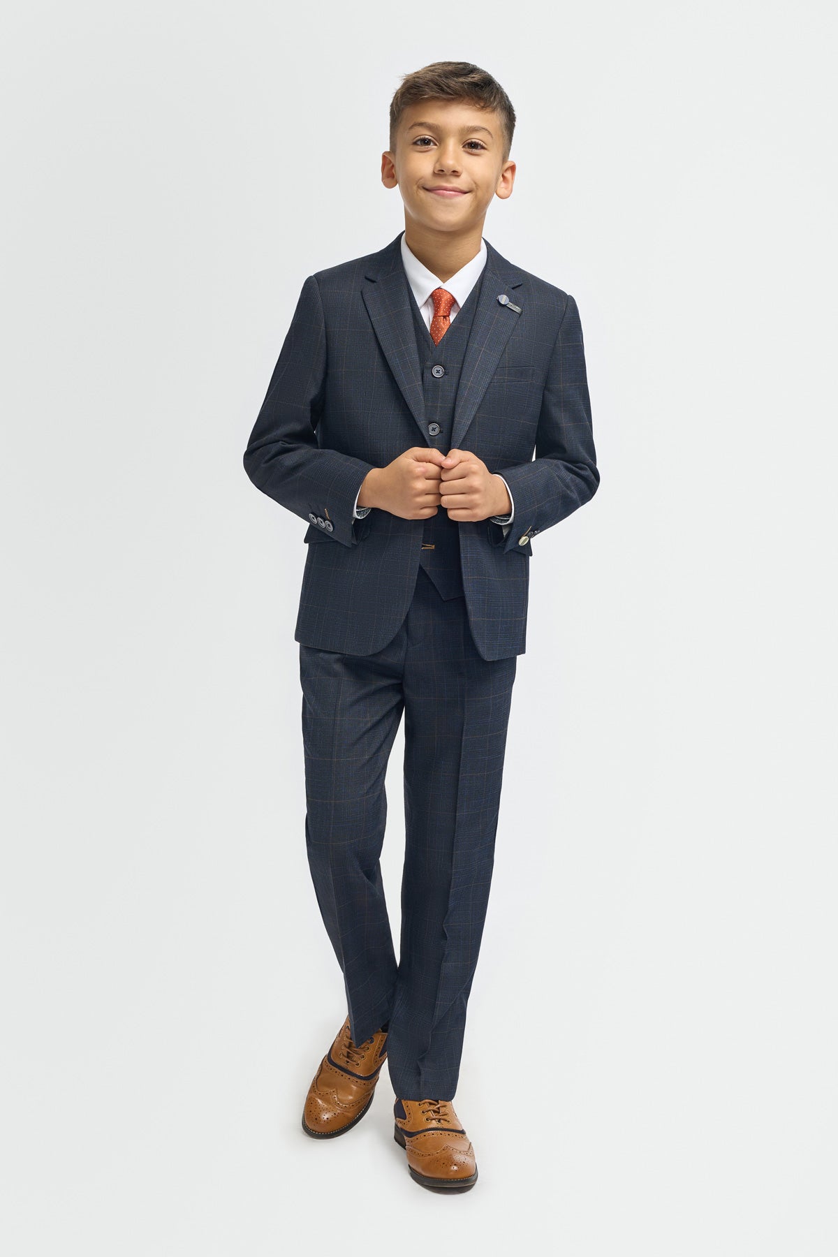 Torino Navy Boys 3 Piece Suit