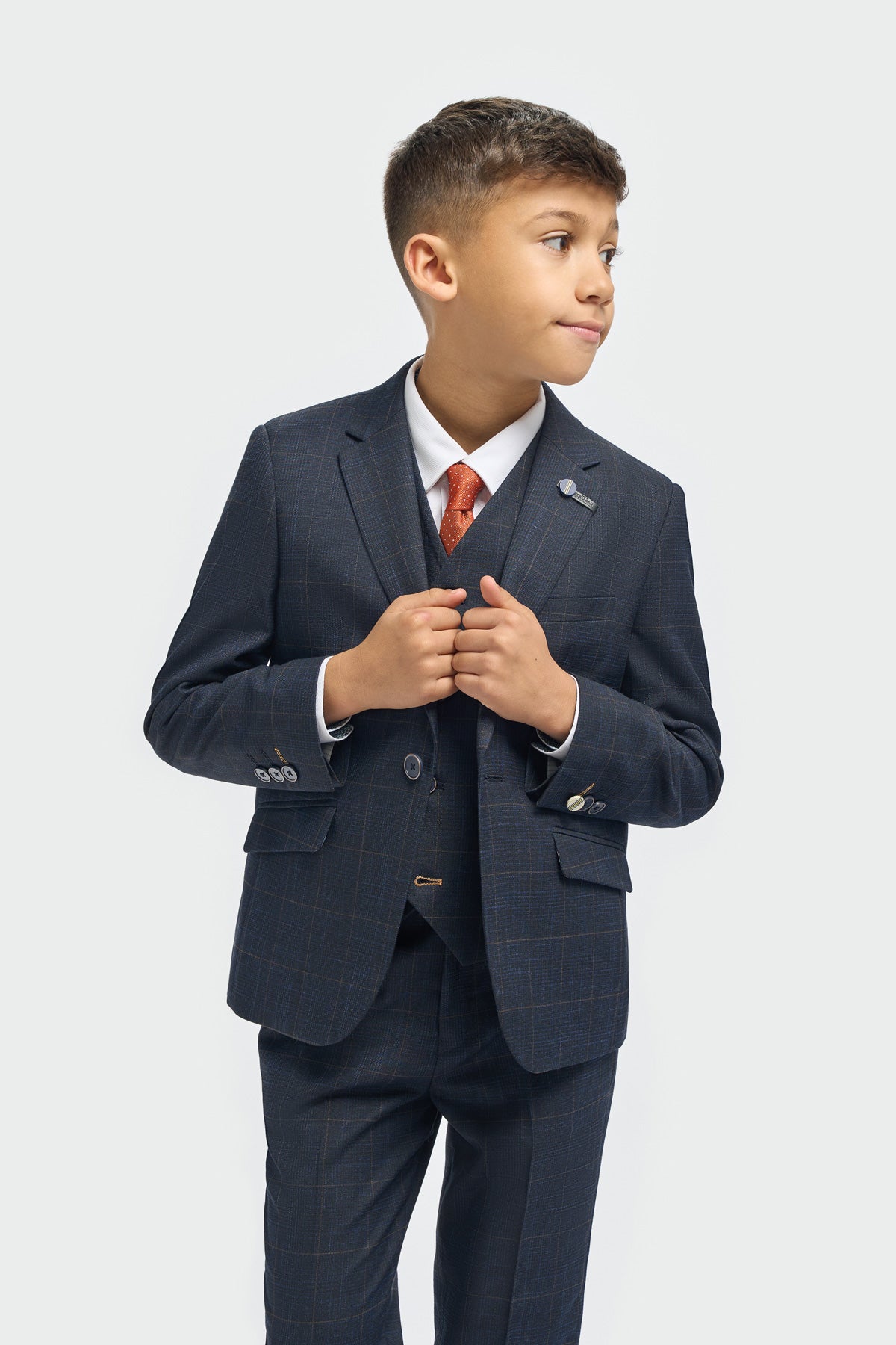 Torino Navy Boys 3 Piece Suit