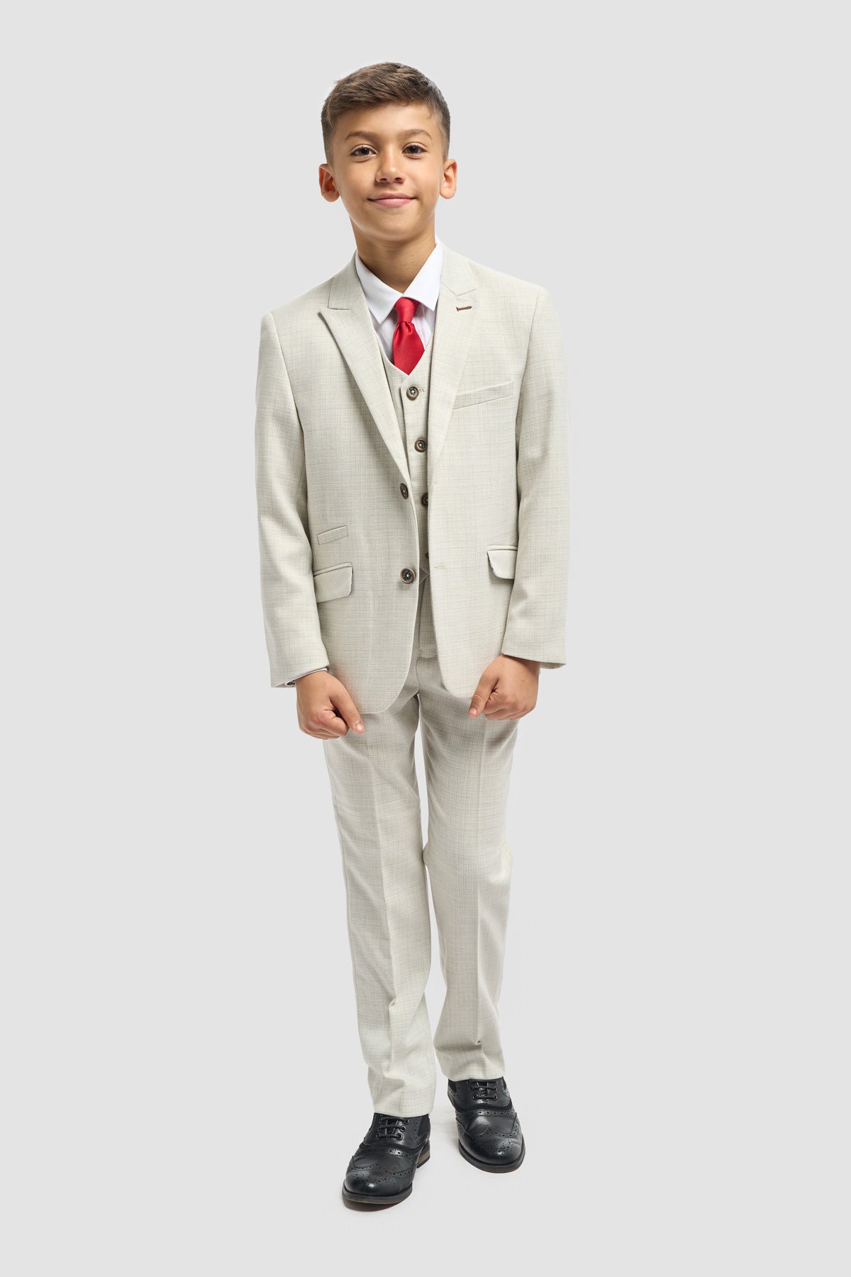 Tropez Sage Boys 3 Piece Suit