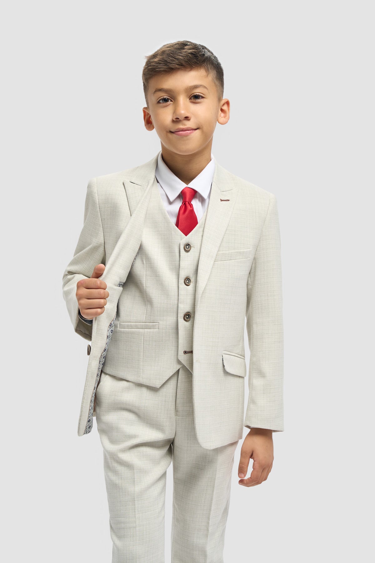 Tropez Sage Boys 3 Piece Suit