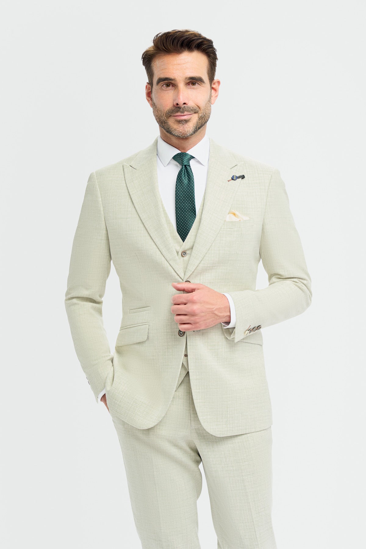 Tropez Sage 3 Piece Suit