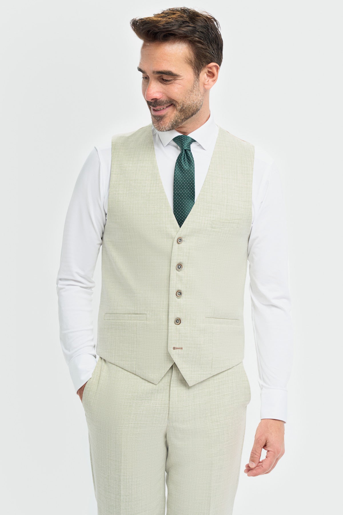 Tropez Sage Waistcoat