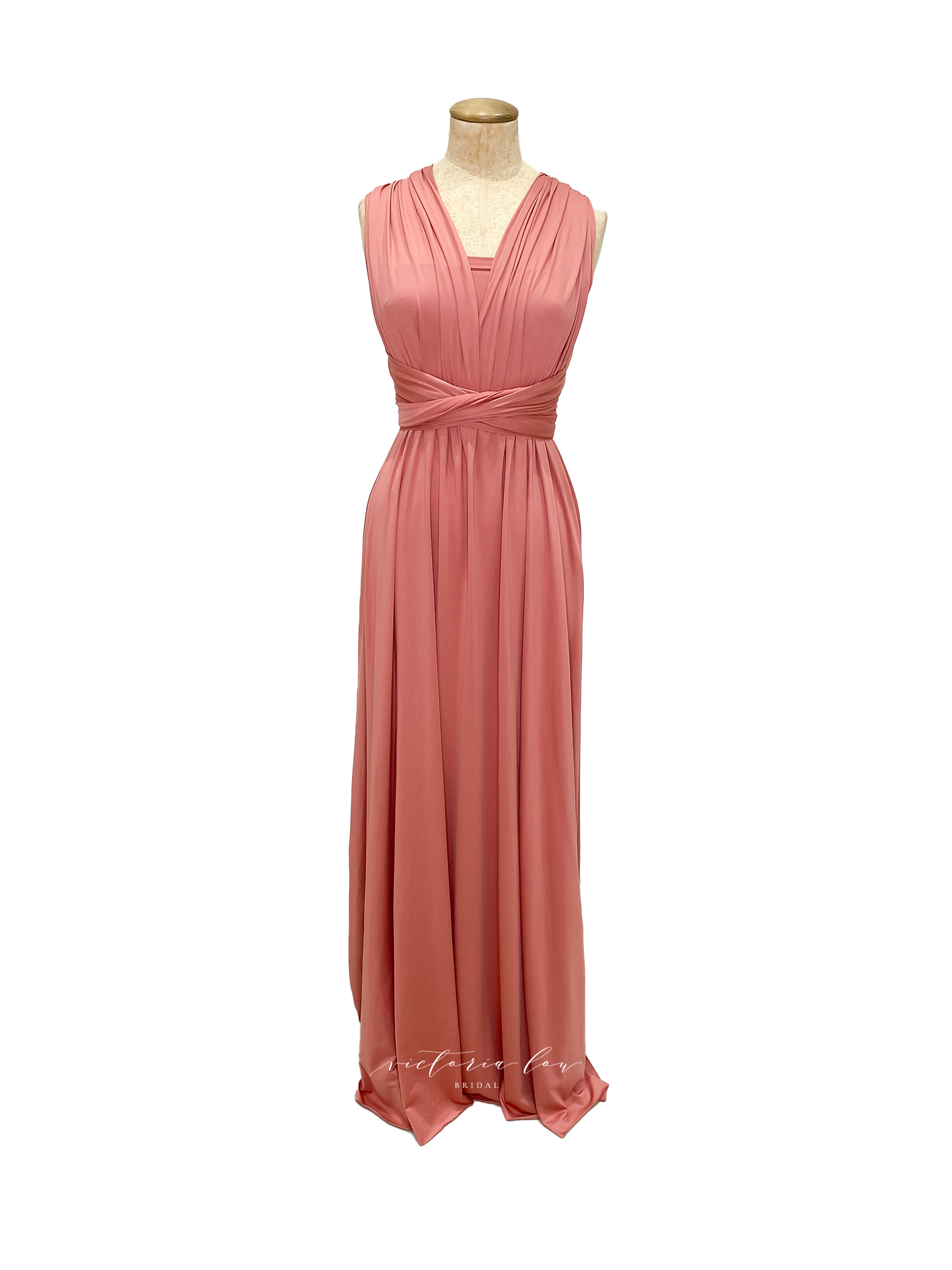 Antique Pink Multiway Dress Match - from Victoria Lou Bridal