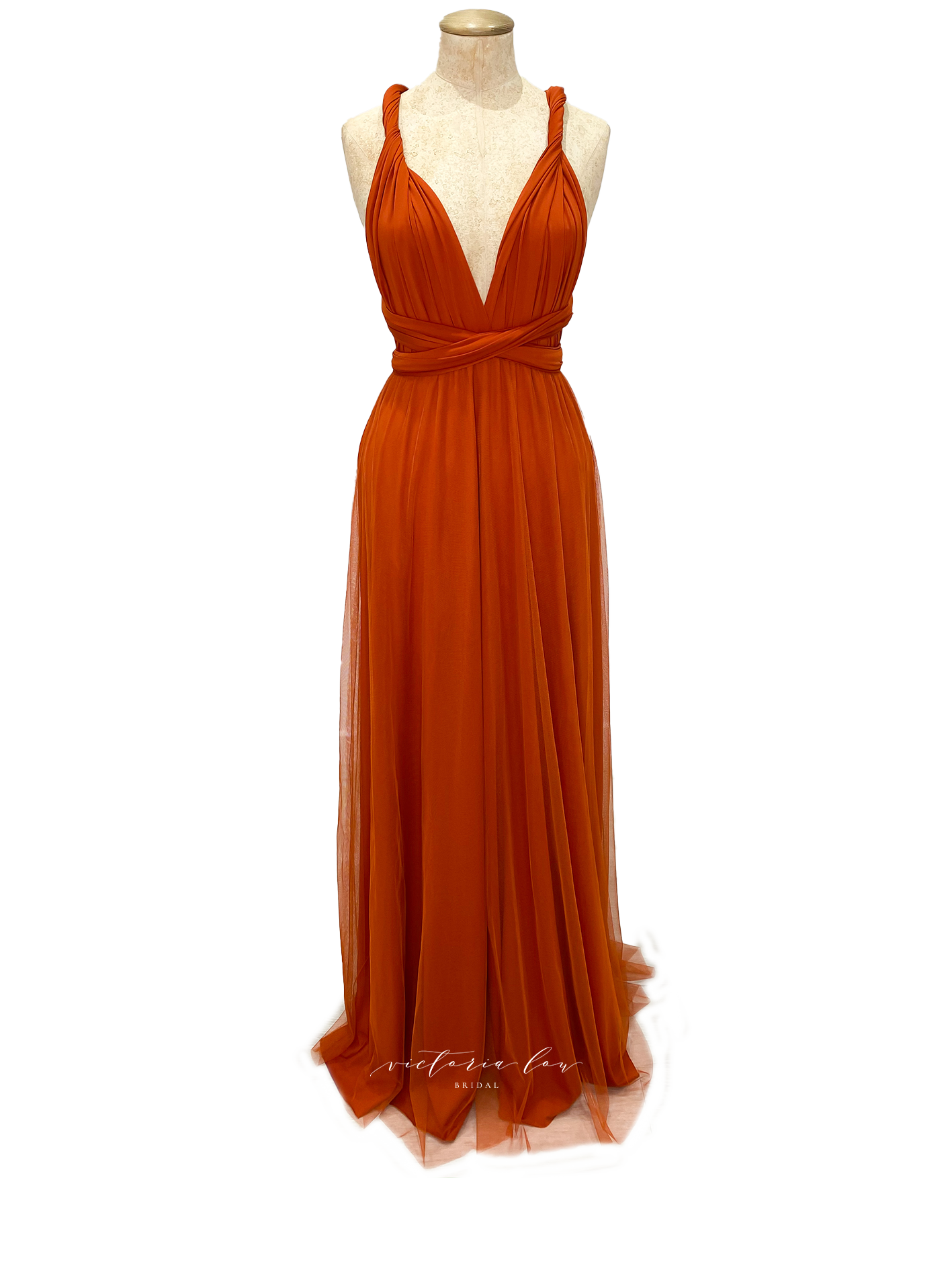 Burnt Orange Multiway Dress Match - from Victoria Lou Bridal