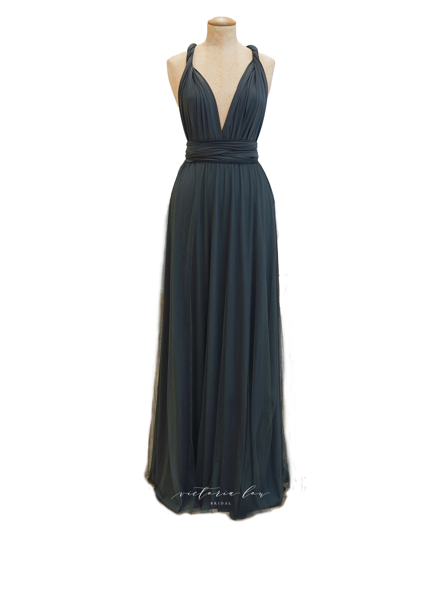 Charcoal Multiway Dress Match - from Victoria Lou Bridal