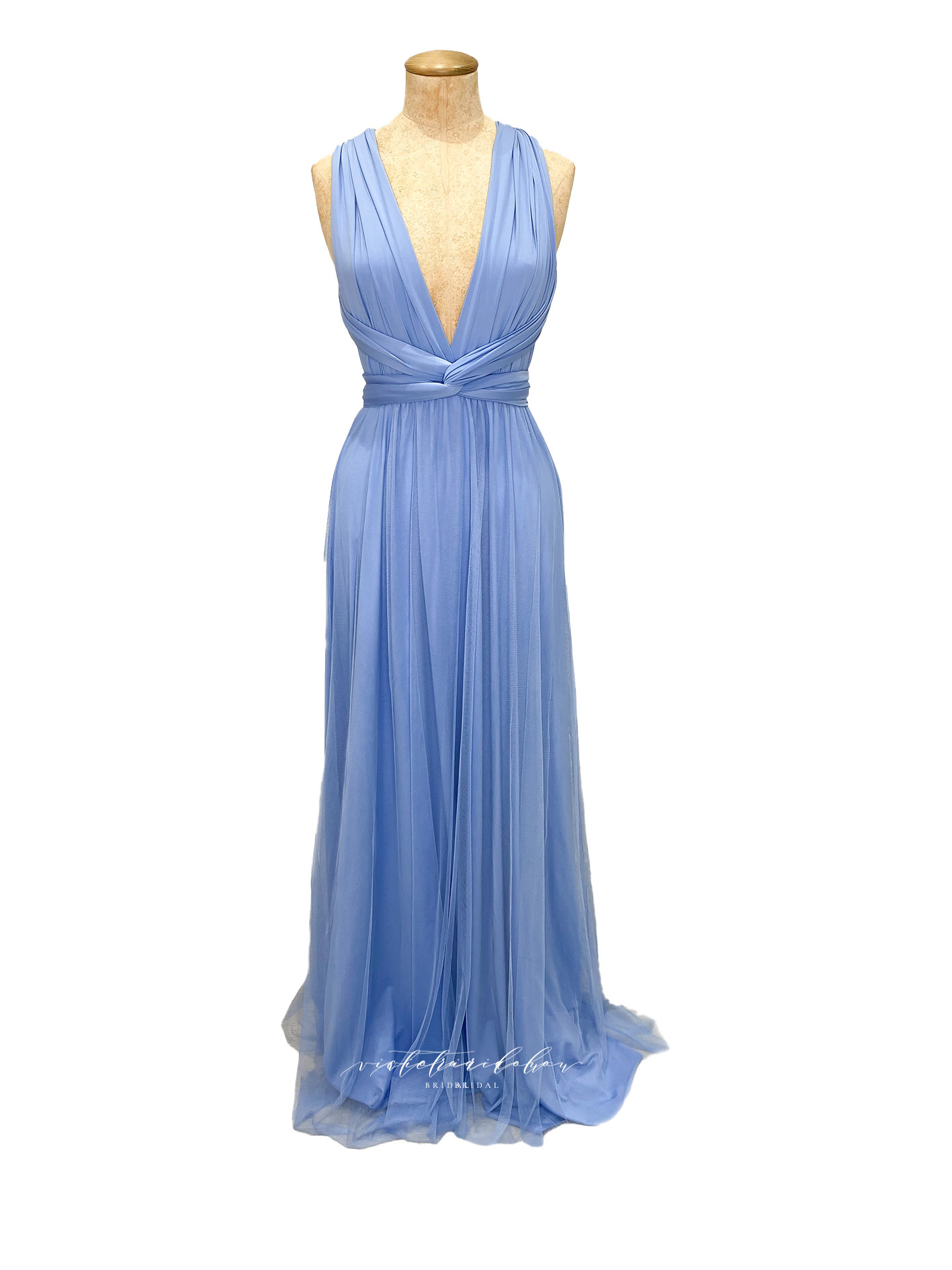 Cloudy Blue Multiway Dress Match - from Victoria Lou Bridal