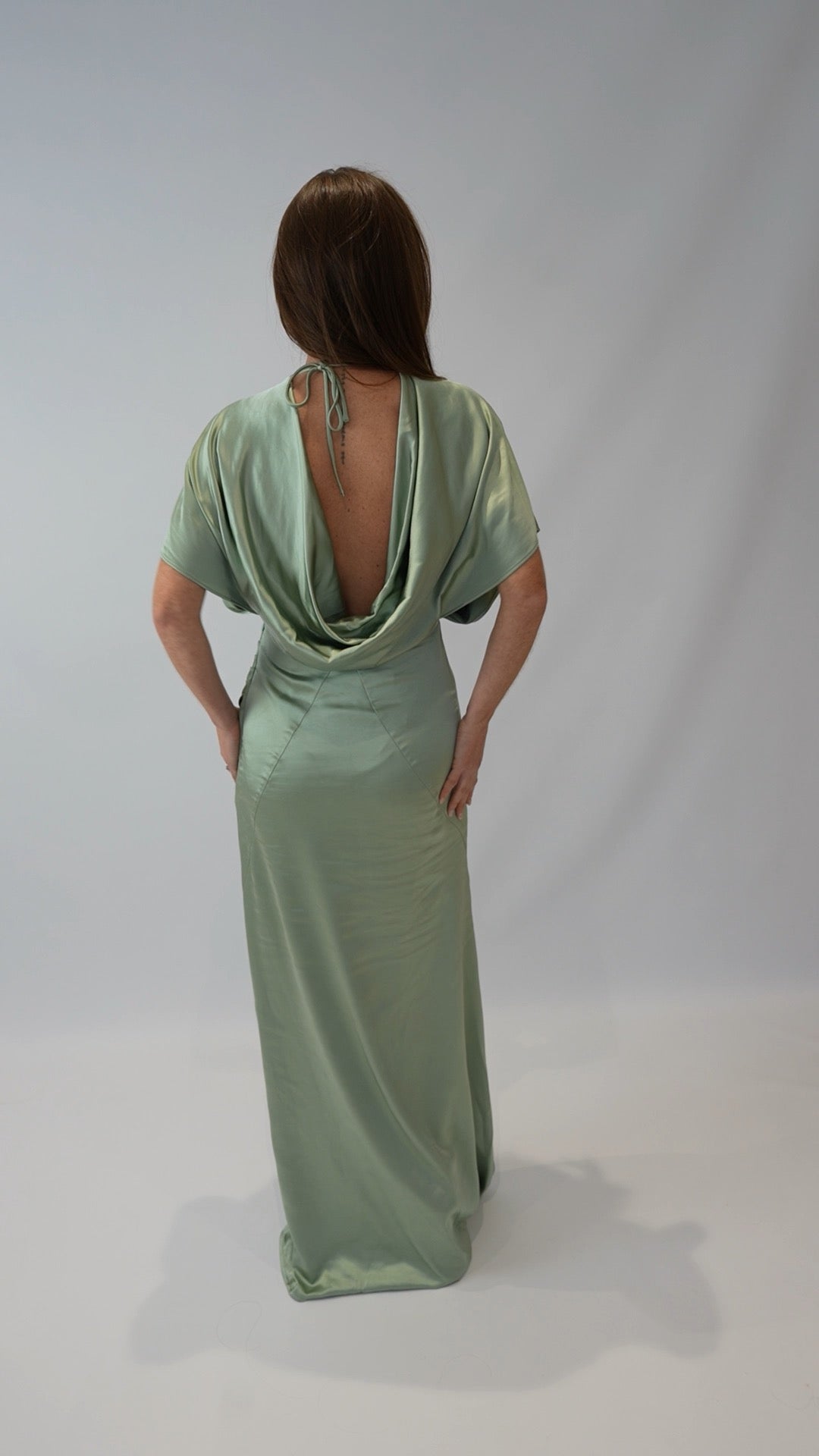 Pale Green Satin Dress Match - from Victoria Lou Bridal