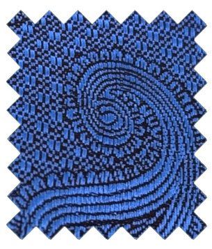 Admiral Blue Paisley Wedding Swatch - Swatch - Swagger & Swoon