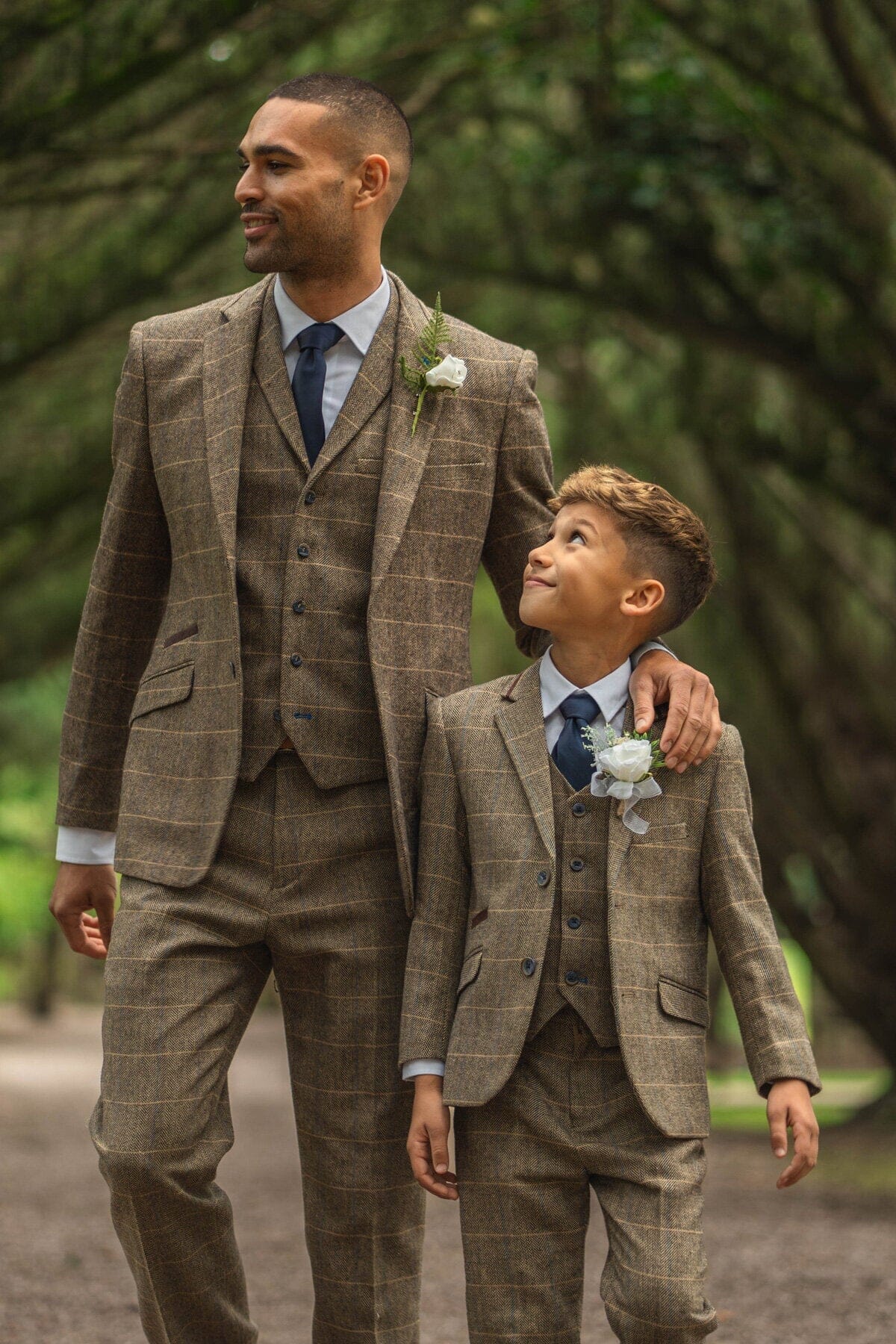 Albert Brown Tweed Boys 3 Piece Suit - Childrenswear - 