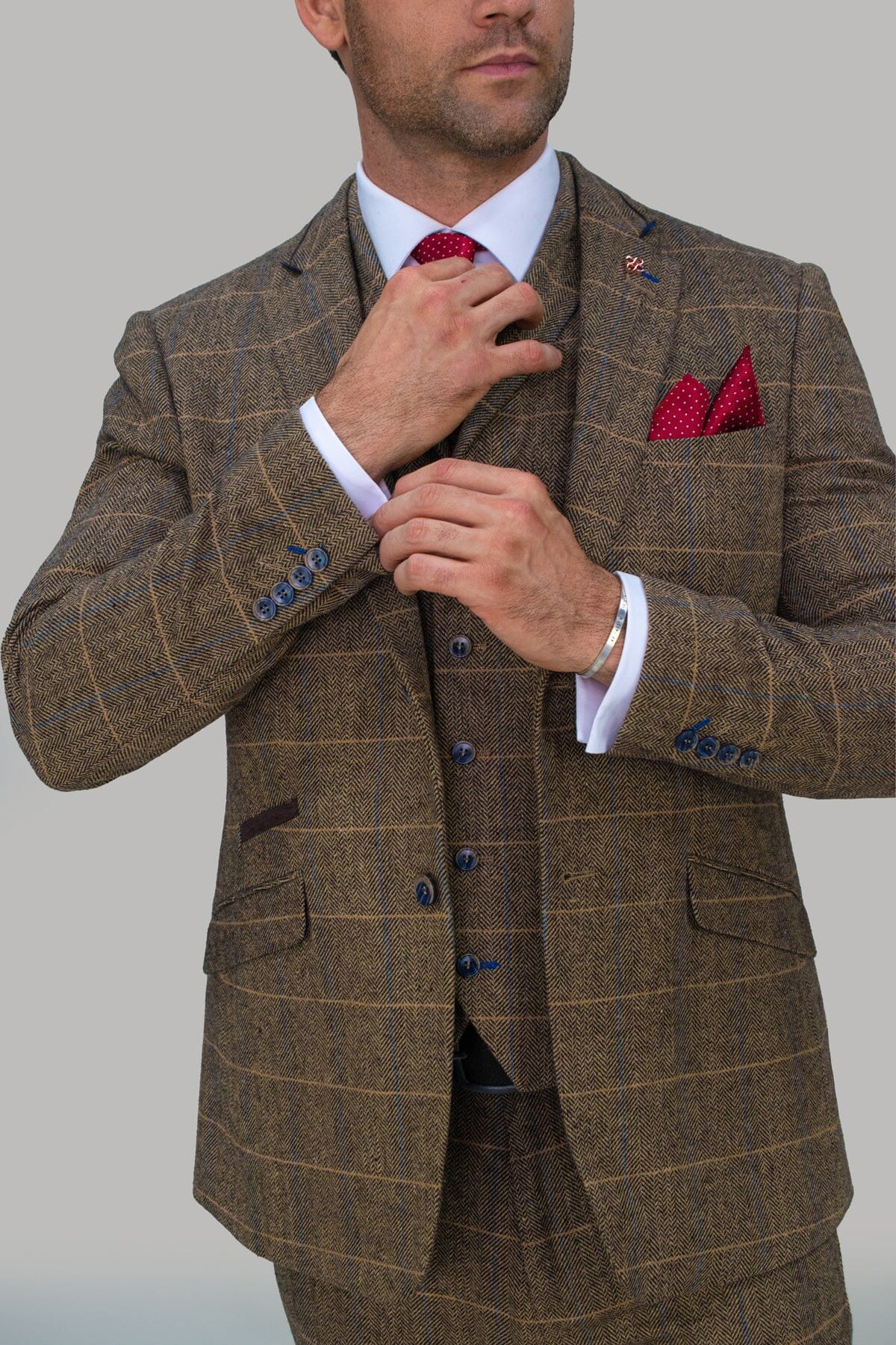 Albert Brown Tweed Jacket - Blazers & Jackets - 