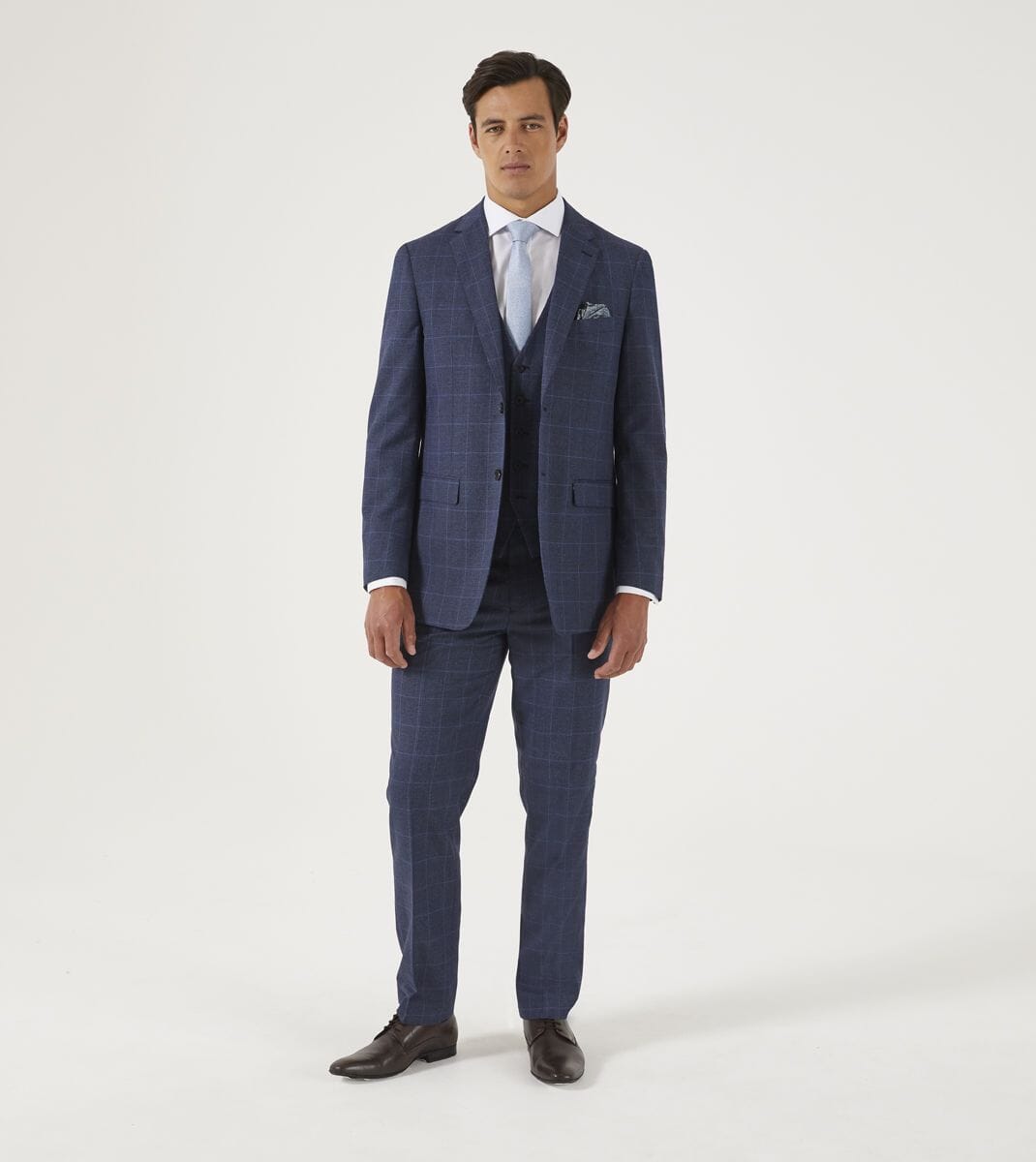 Anello Blue Prince Of Wales Check Jacket - Blazers & Jackets - 36R - Swagger & Swoon