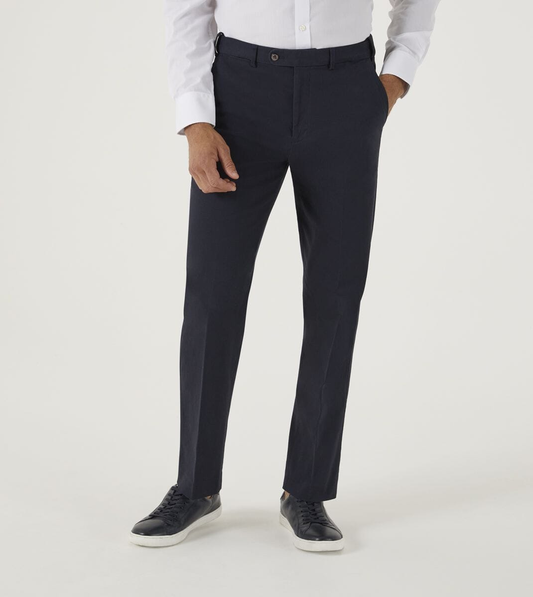 Antibes Navy Blue Chinos - Chinos - 28R 