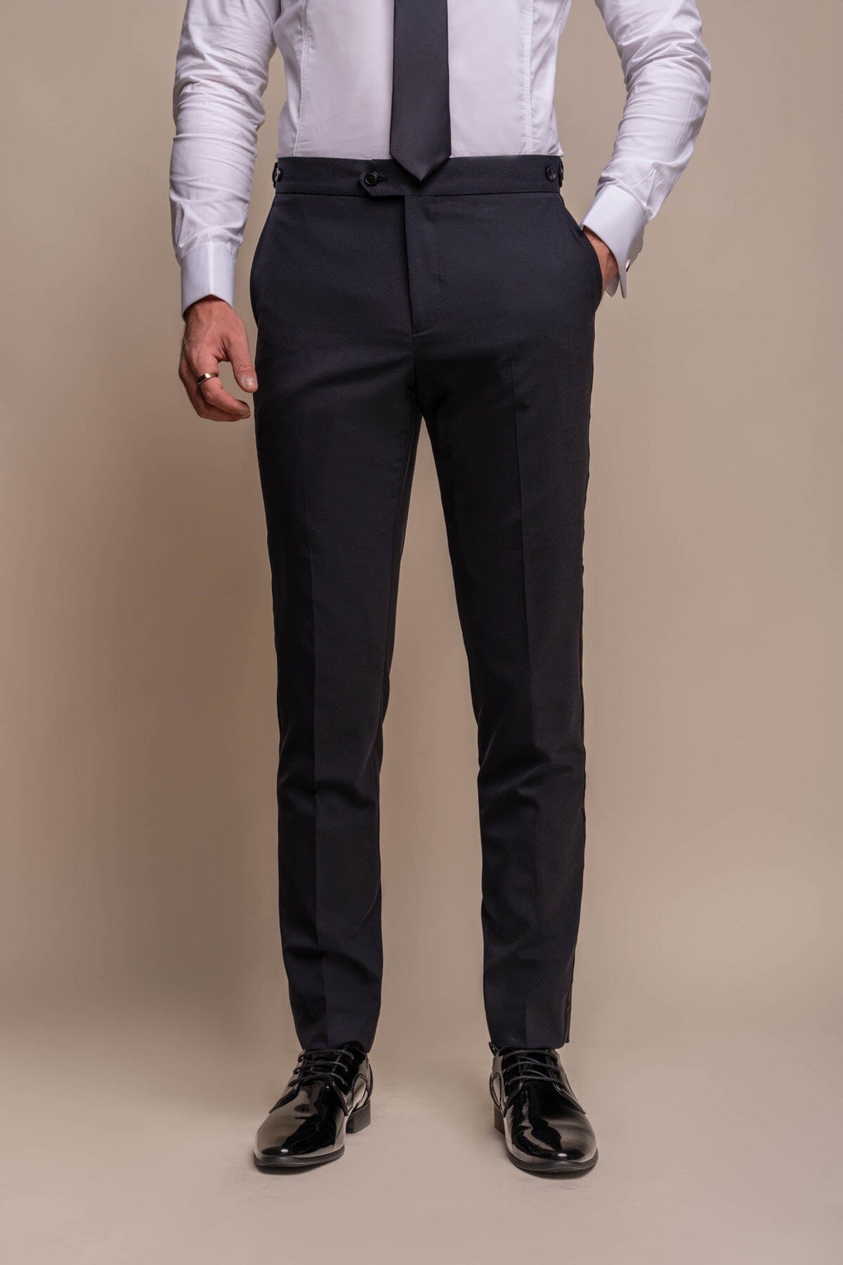 Aspen Midnight Navy Tuxedo 2 Piece Suit - Suits - 