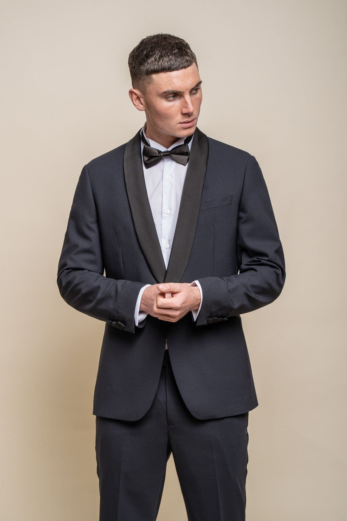 Aspen Midnight Navy Tuxedo 2 Piece Suit - Suits - 