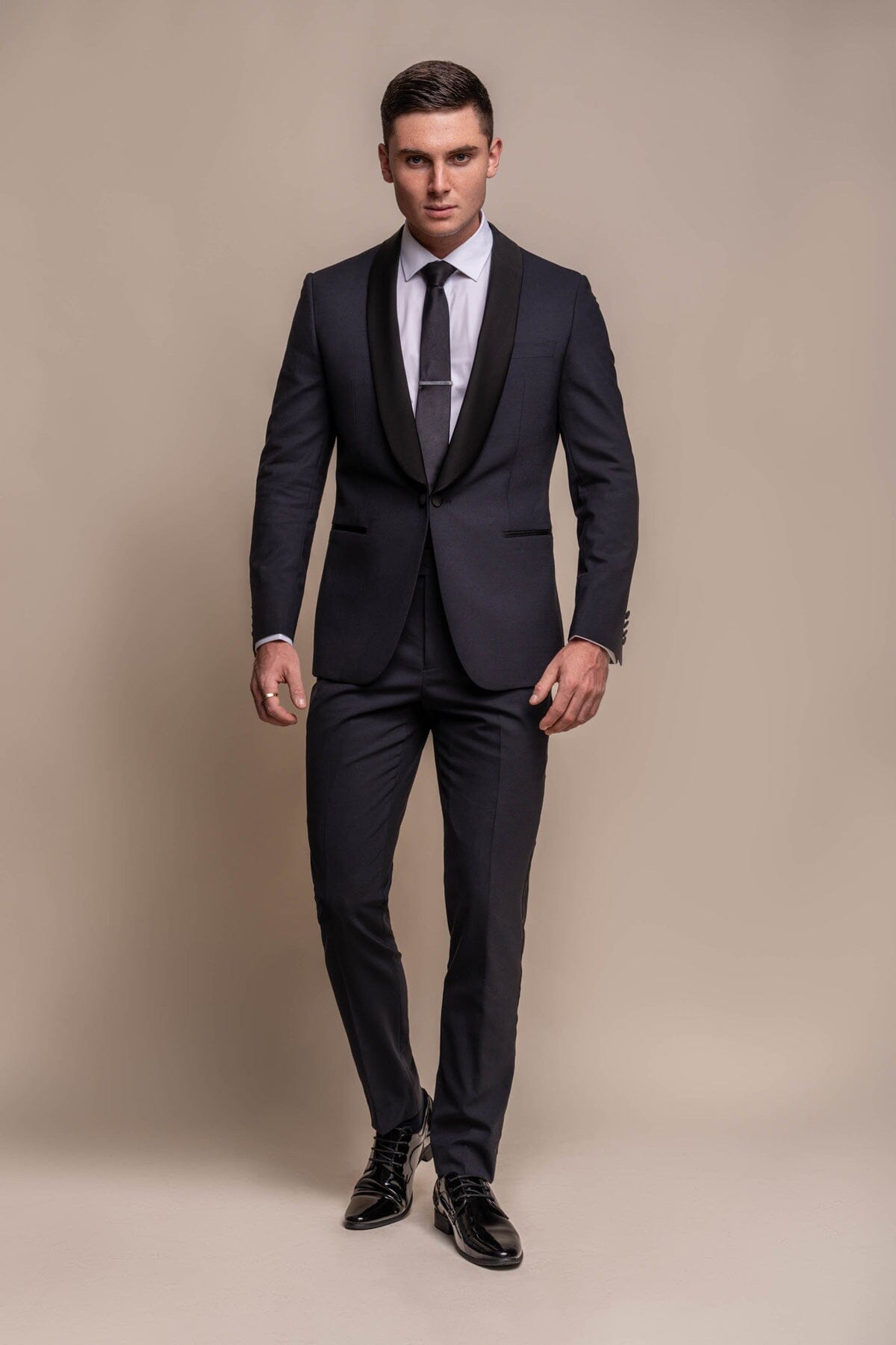 Aspen Midnight Navy Tuxedo 2 Piece Suit - Suits - 