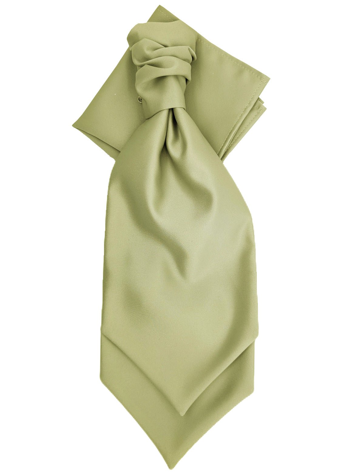 Avocado Wedding Cravat - Wedding Cravat - Pre - Tied - Add Pocket Square - Save £1.00 - Swagger & Swoon