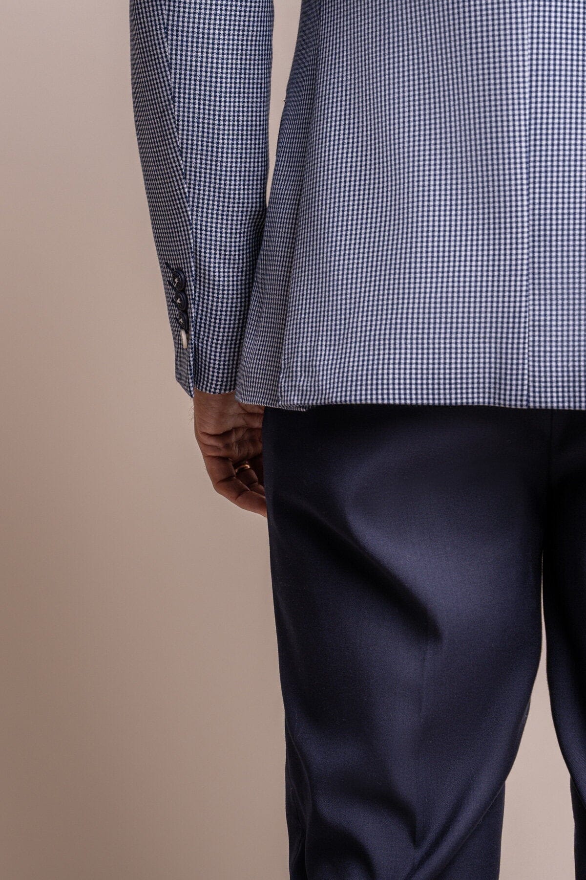 Baresi Blue Houndstooth 2 Piece Suit - Suits - 