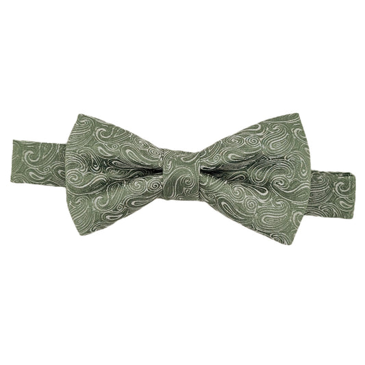 Sage Paisley Boys Bow Ties