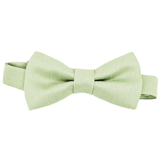 Mint Shantung Boys Bow Ties