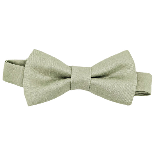 Light Sage Shantung Boys Bow Ties