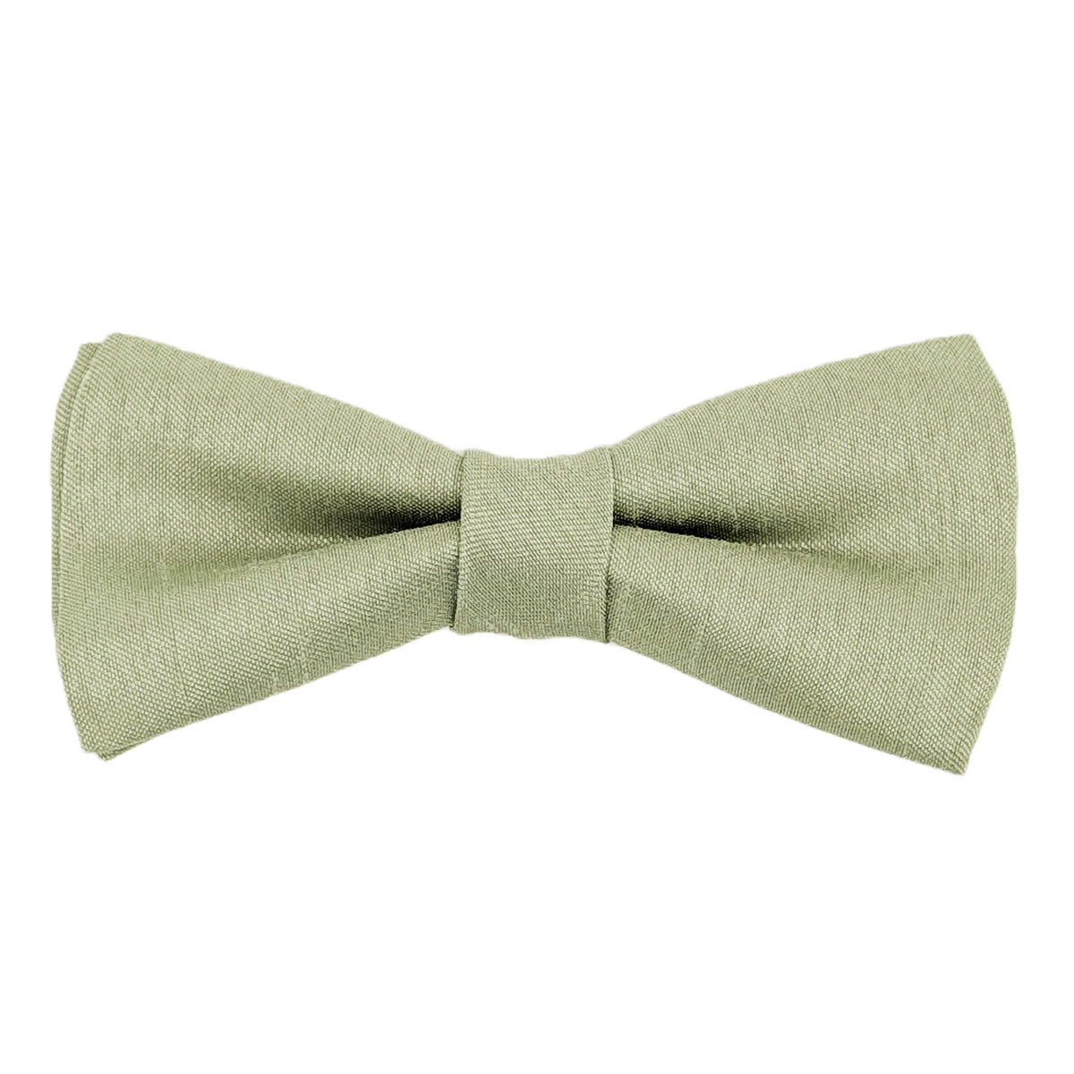 Light Sage Shantung Boys Bow Ties