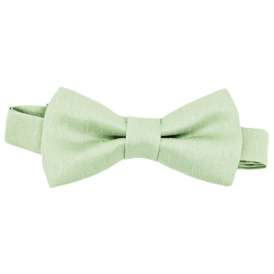 Water Mint Shantung Boys Bow Ties