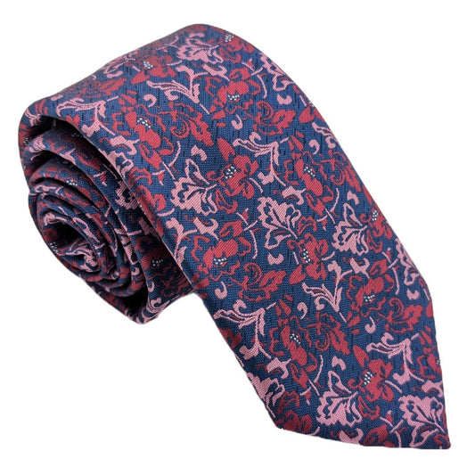 Berry Leaves Wedding Tie - Wedding Tie - Regular - Tie Only - Swagger & Swoon