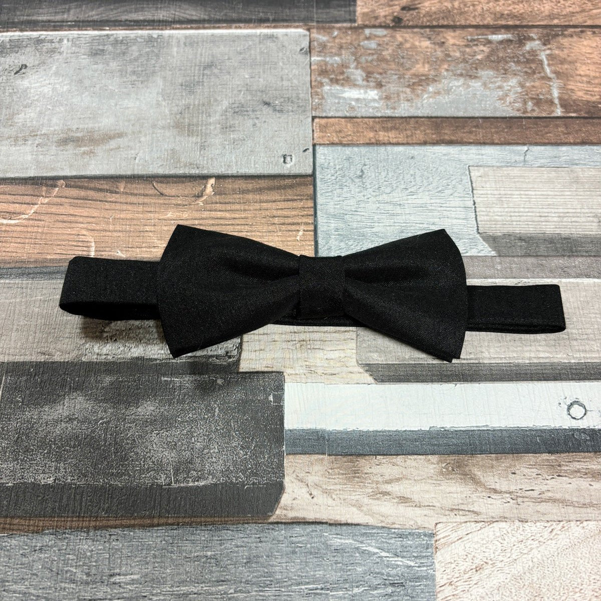 Black Shantung Bow Tie - Gift Sets - Pre - Tied Bow Tie - Bow Tie Only - Swagger & Swoon