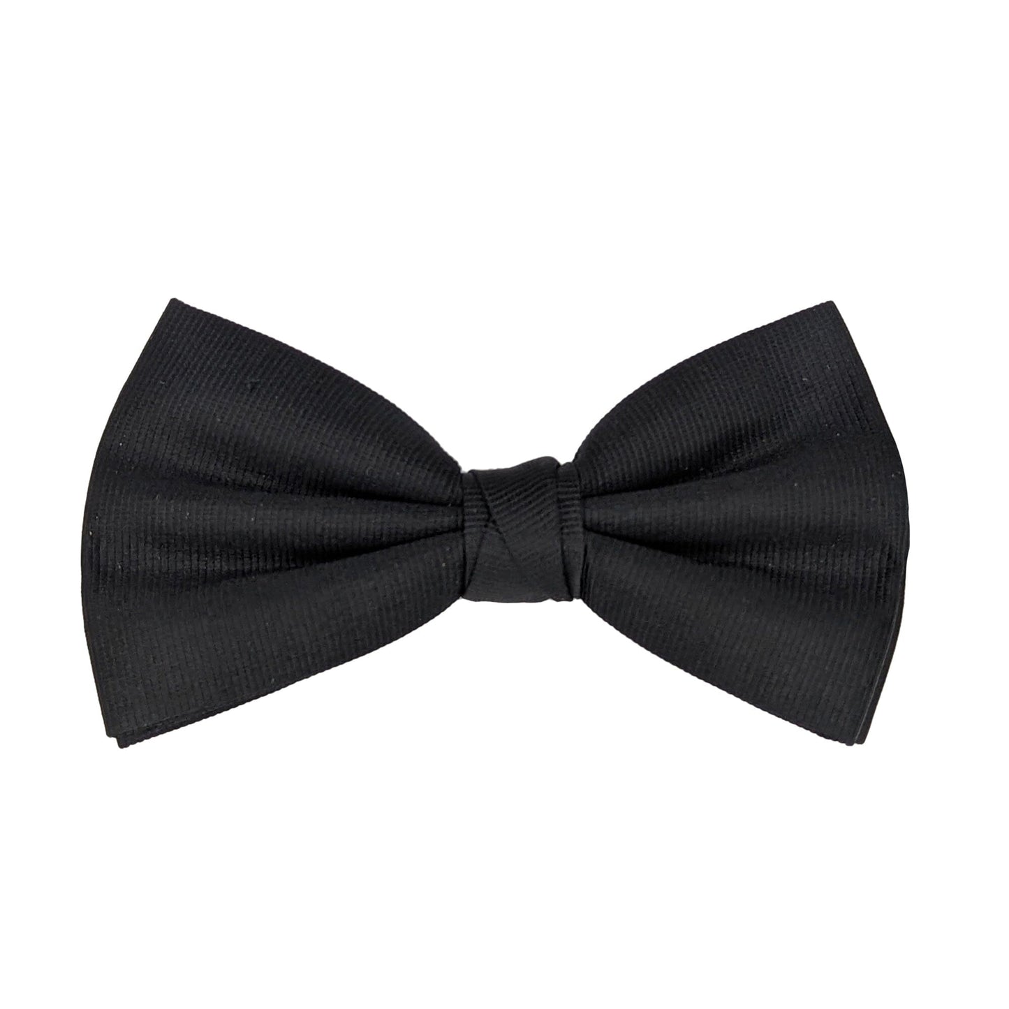 Black Silk Grosgrain Bow Tie - Bow Ties - Swagger & Swoon