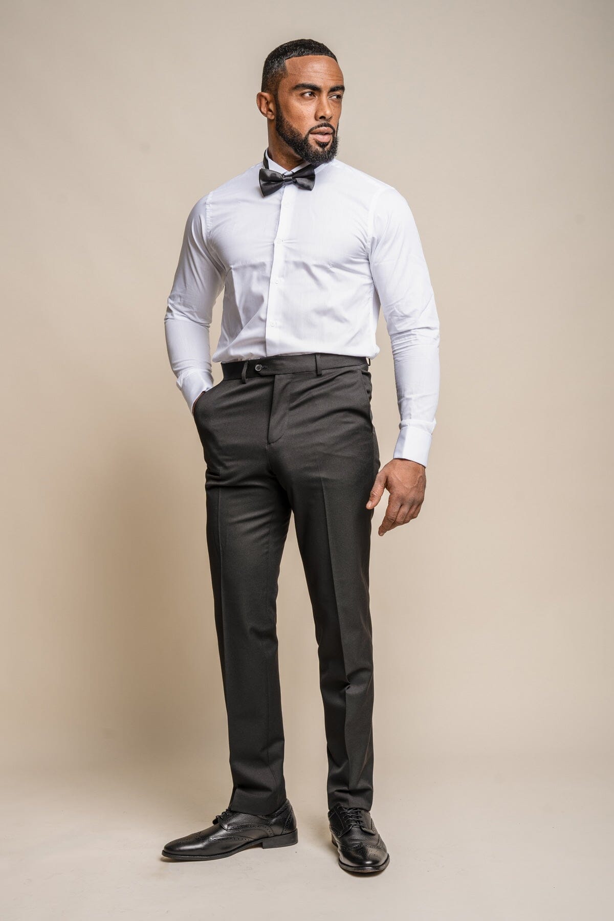 Black Tuxedo Trousers - Trousers - 