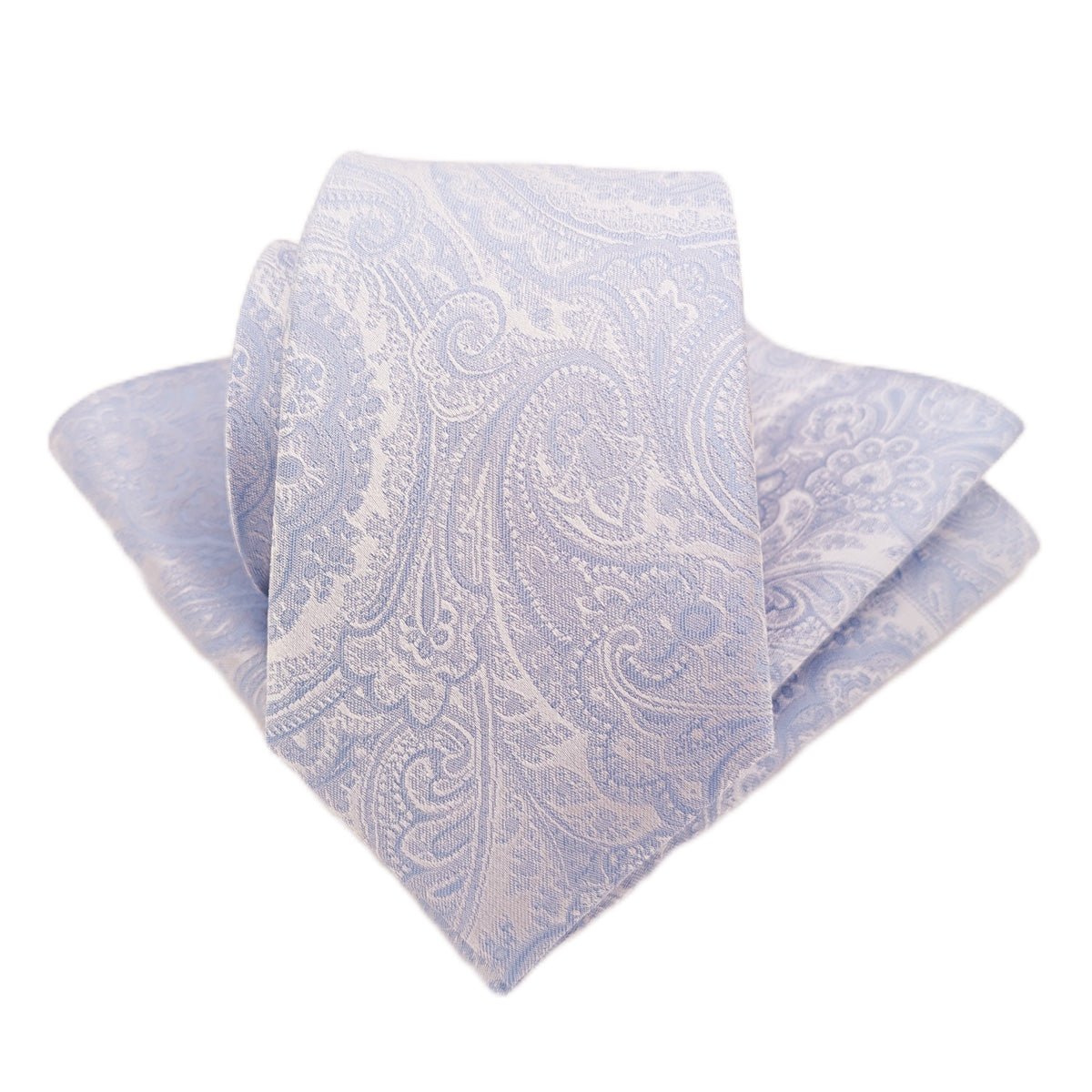 Blue Daisy Paisley Silk Pocket Square - Wedding Pocket Square - Swagger & Swoon