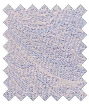 Blue Daisy Paisley Silk Wedding Swatch - Swatch - Swagger & Swoon