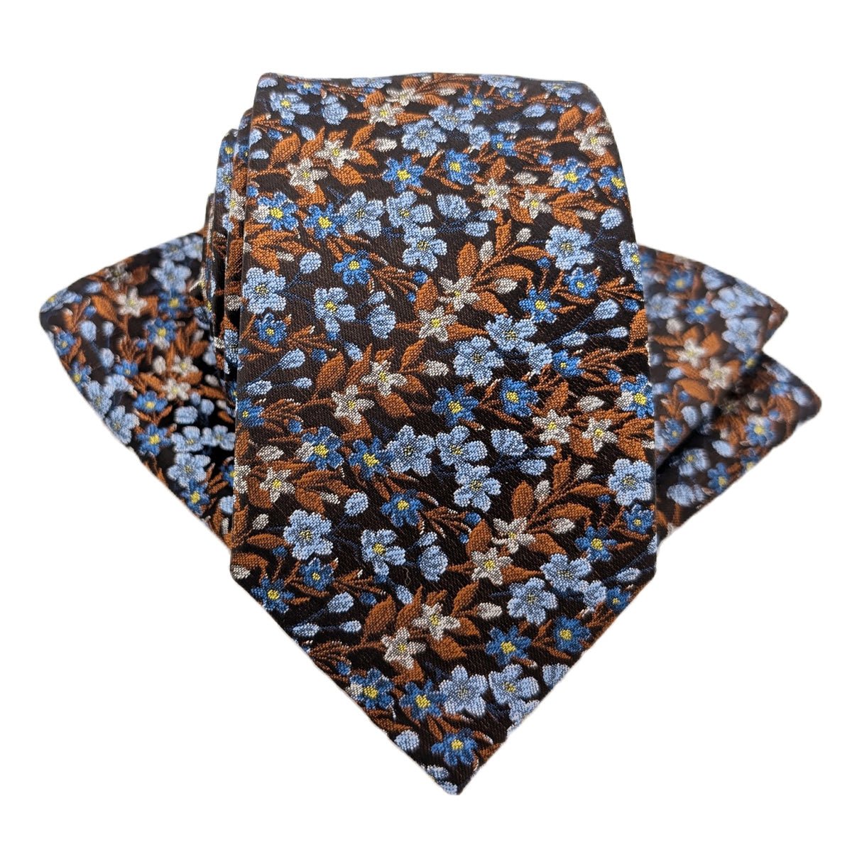 Blue Hedgerow Pocket Square - Wedding Pocket Square - Swagger & Swoon